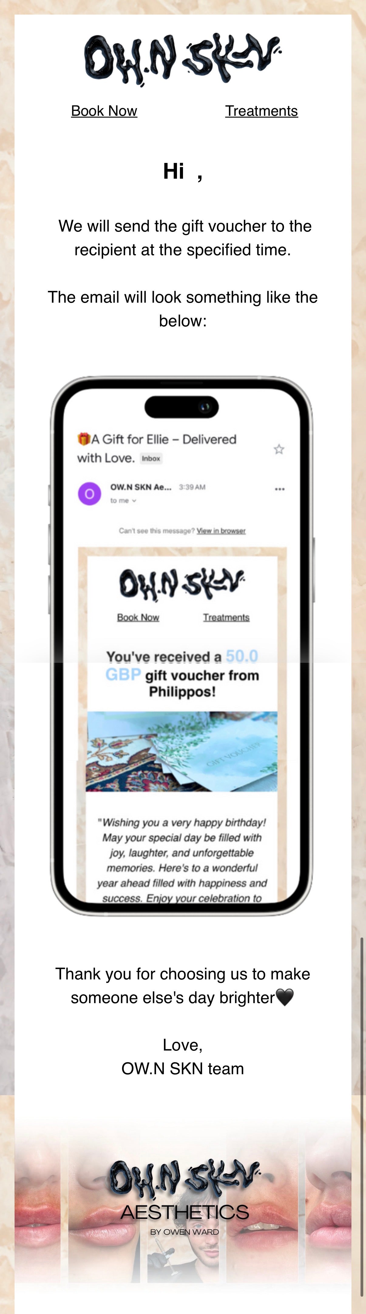 Sunday in Lisboa email design